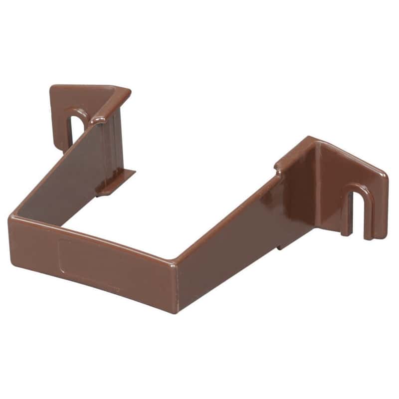 Amerimax 3.3 in. H X 1 in. W X 4.3 in. L Brown Vinyl U Downspout