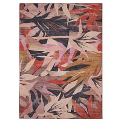 Linon Home Decor 3 ft. W X 5 ft. L Orange Styer Polyester Accent Rug