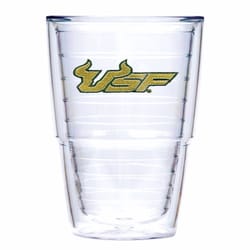 Tervis Collegiate 24 oz Clear BPA Free USF Bulls Tumbler