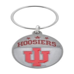 HILLMAN NCAA Tempered Steel Gray Split Ring Keychain