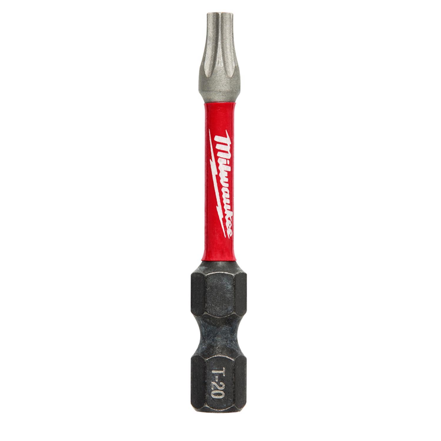 Photos - Drill Bit Milwaukee Shockwave Torx T20 X 2 in. L Screwdriver Bit Steel 1 pc 48-32-44 