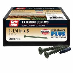 Grip-Rite PrimeGuard Plus No. 8 wire X 1-1/4 in. L Star Bugle Head Deck Screws 1 lb 123 pk