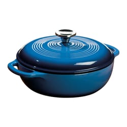 Lodge Cast Iron Dutch Oven 3 qt Blue