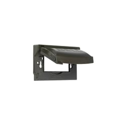 TayMac Rectangle Die-Cast Metal 1 gang 2.9 in. H X 4.69 in. W Weatherproof Cover