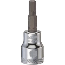 DeWalt 5 mm X 3/8 in. drive Metric Hex Bit Socket 1 pc