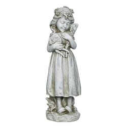 Roman Gray Polyresin 17.9 in. H Outdoor Decoration