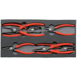 Knipex 6 pc Steel Circlip and Foam Tray Pliers Set