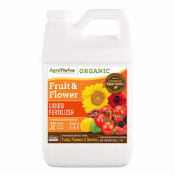 AgroThrive Organic Flowers/Fruits/Vegetables 3-3-5 Fertilizer 64 oz