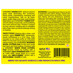 Wizards Finish Cut Polishing Compound 1 gal