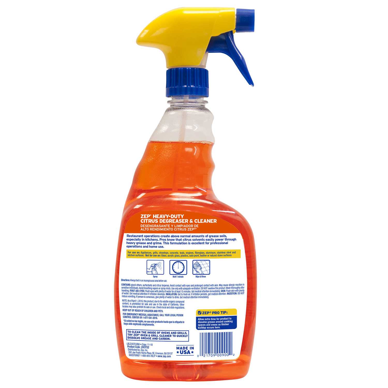 Zep Citrus Scent Degreaser 32 oz. Liquid Ace Hardware