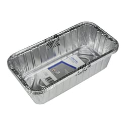 Home Plus Durable Foil 3-3/4 in. W X 8 in. L Loaf Pan Silver 3 pk