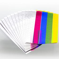 Bazic Products 3/5 in. H X 3/5 in. W Star Assorted Foil Star Label 660 pk