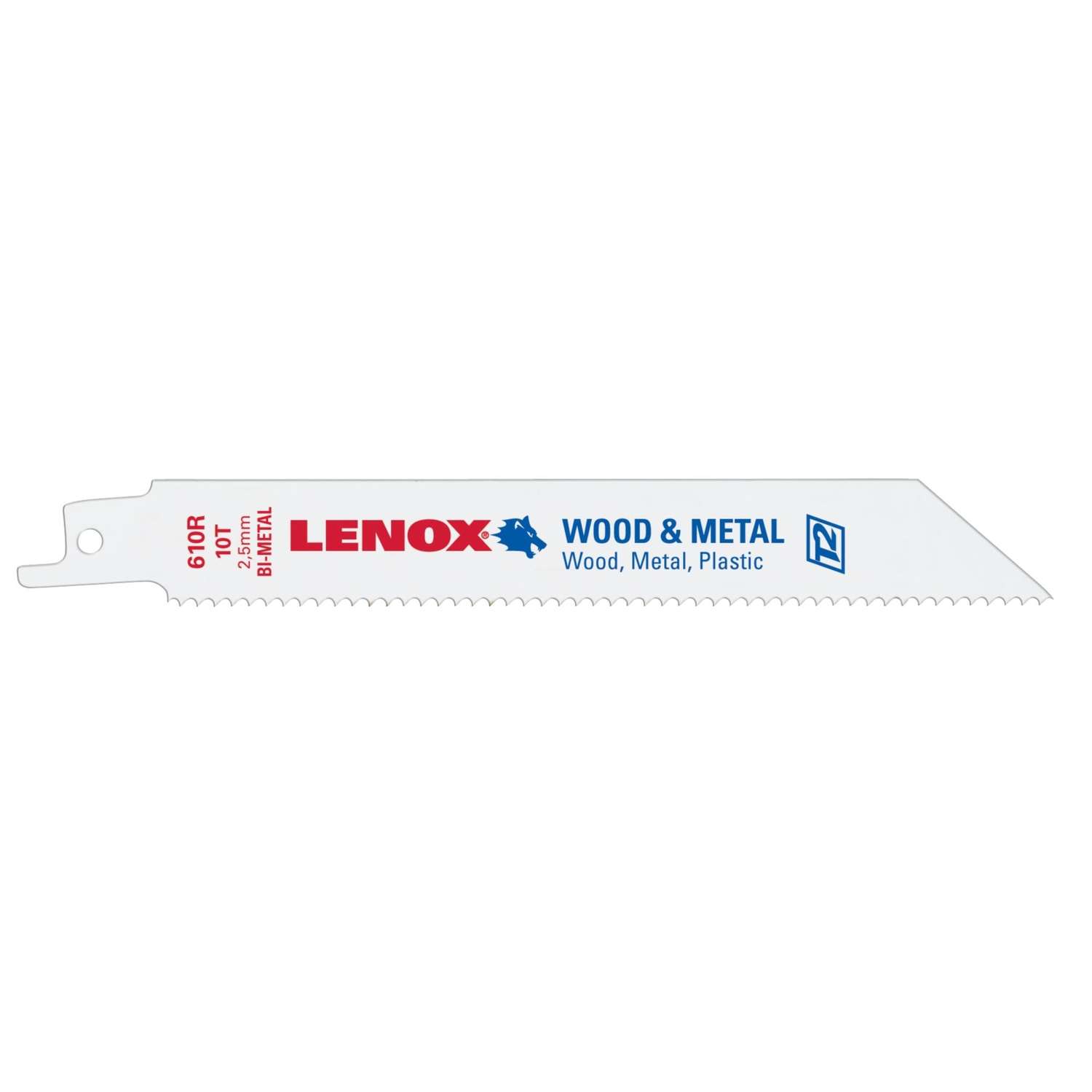 Lenox 6 in. Cobalt BiMetal Reciprocating Saw Blade 10 TPI 25 pk Ace