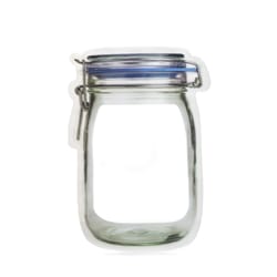 Kikkerland Clear Polyethylene Mason Jar Storage Bag 32 oz