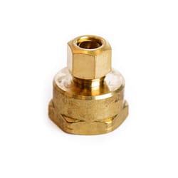 ATC 3/8 in. Compression 3/4 in. D FPT Yellow Brass Coupling