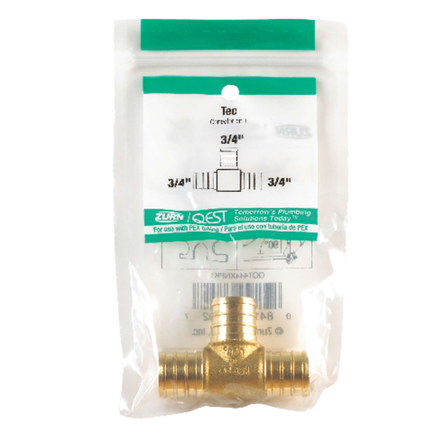 SharkBite 3/4 in. PEX x 3/4 in. Dia. PEX Brass Tee Ace Hardware