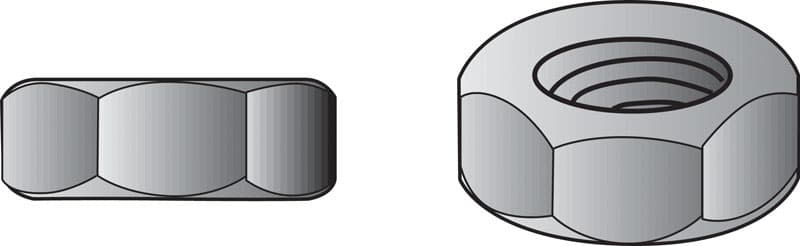 Hillman 1/2 in. Zinc-Plated Steel USS Hex Nut 267 pk Hillman 1/2 in. Zinc-Plated Steel USS Hex Nut 267 pk