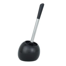 Wenko Polaris Toilet Brush Holder Black/Silver