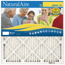 NaturalAire 20 in. W X 20 in. H X 1 in. D Polyester Synthetic 13 MERV Pleated Air Filter 1 pk