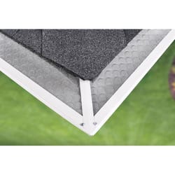 Rebel Gutter Guards 1 in. W X 10.13 in. L Gray Aluminum Gutter Cover 6 pk