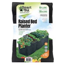 Smart Pots 72 in. H X 16 in. W X 16 in. D Fabric Raised Garden Bed Black