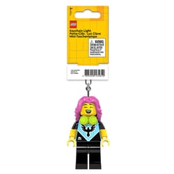 LEGO Plastic Multicolored Gamer Girl Keychain w/LED Light