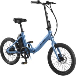 Retrospec Judd Rev Unisex Electric Folding Bicycle Matte Pacific Blue