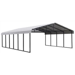 Arrow 20 ft. x 29 ft. Steel Horizontal Peak Carport without Floor Kit