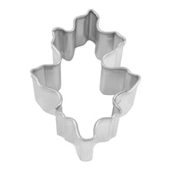 R&M International Corp 1 in. W X 2 in. L Mini Oak Leaf Cookie Cutter Silver 1 pc