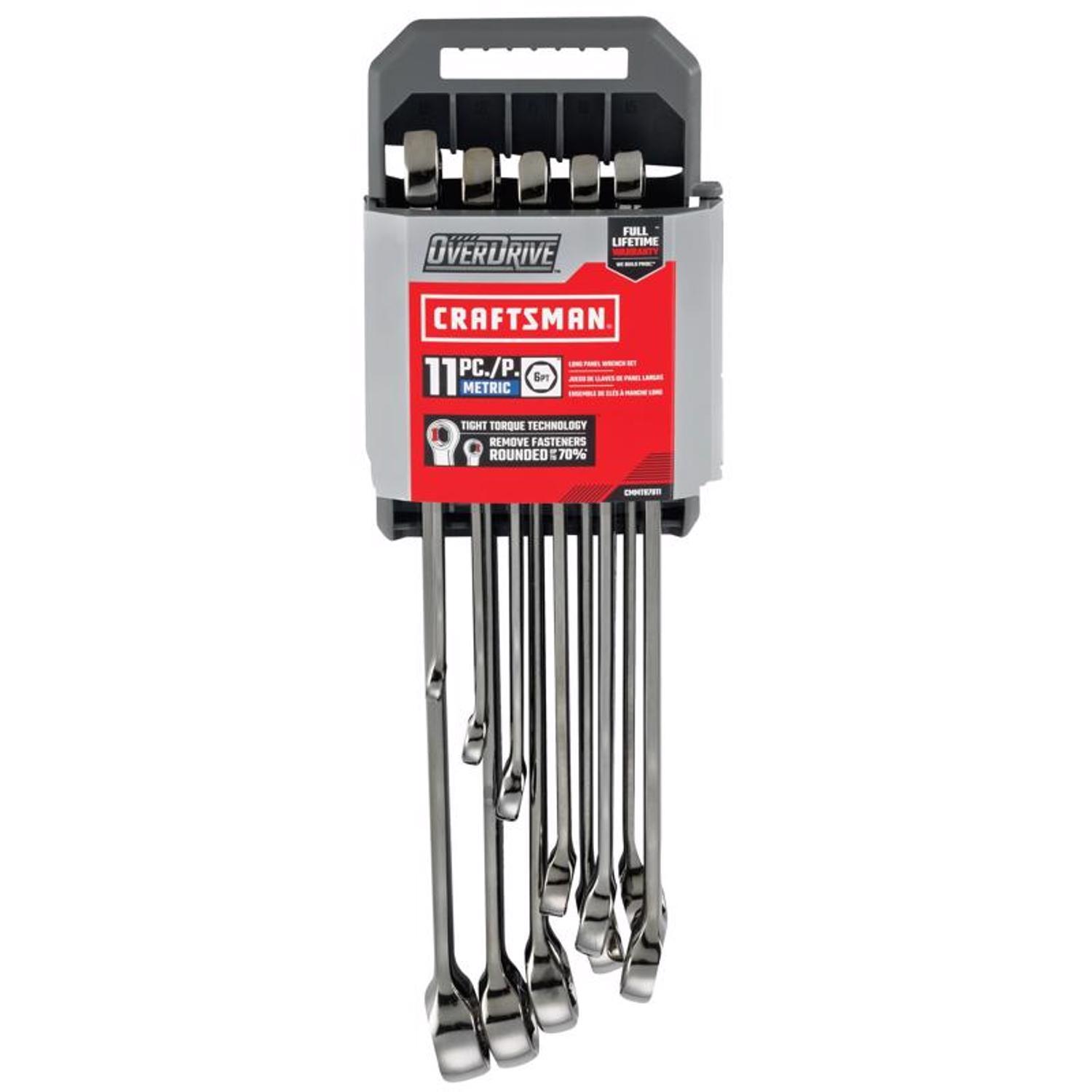 Craftsman OVERDRIVE 6 Point Metric Wrench Set, 7 pc