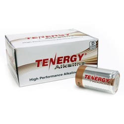 Tenergy D Alkaline Batteries 12 pk Boxed