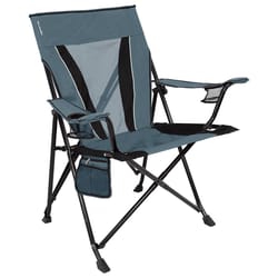 Kijaro Dual Lock 1-Position Gray Camping Folding Chair