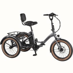 Retrospec Boca Rev Adult Electric Tricycle Matte Graphite