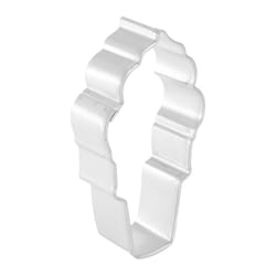 R&M International Corp International Corp 4 in. L Ice Cream Cone Cookie Cutter Silver 1 pc