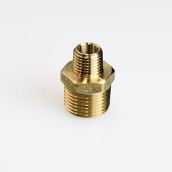 ATC 1/2 in. MPT 1/4 in. D MPT Brass Reducing Hex Nipple