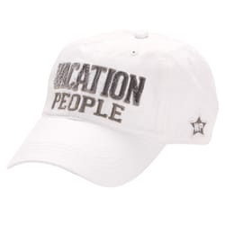 Pavilion We People Vacation Baseball Cap White One Size Fits All