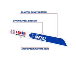 Lenox METALWOLF 12 in. Bi-Metal WAVE EDGE Reciprocating Saw Blade 10 TPI 5 pk