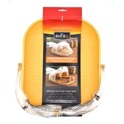 Mr. Bar-B-Q Yellow/White Nylon Tent Platter