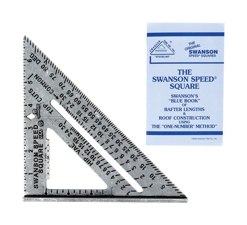 Swanson 7.25 in. L X .875 in. H Aluminum Speed Square Mfr