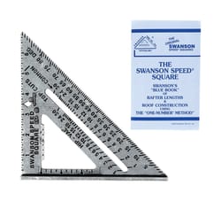 Swanson 7.25 in. L X .875 in. H Aluminum Speed Square