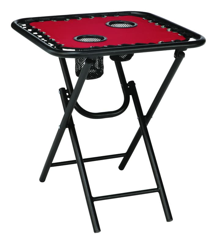 UPC 843518064832 product image for Living Accents 18in Red Bungee Folding Table 4 Pack | upcitemdb.com