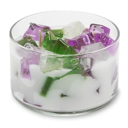 Primal Elements Green/Purple/White Lavender Scent 2 Wick Candle