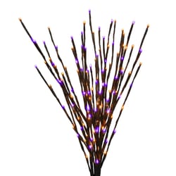 Celebrations Orange/Purple 32 in. LED Light Burst Halloween Decor