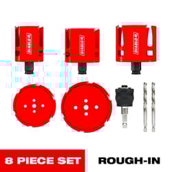 Diablo Demo Demon Carbide Tipped Rough-In 7/16 in. D Hole Saw Set
