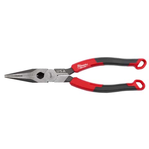 Milwaukee 8 in. Carbon Steel Long Nose Pliers - Ace Hardware