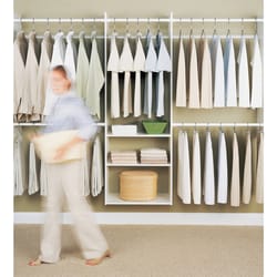 Easy Track 72 in. H X 14 in. W X 96 in. L Wood Deluxe Starter Closet Kit