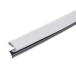 M-D BUILDING PRODUCTS PLATINUM White Rubber Top & Sides Door Seal For Doors 84 in. L X 0.63 in.