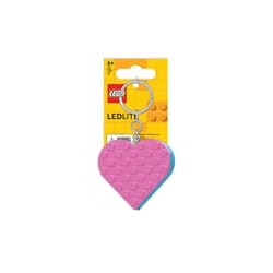 LEGO Classic Plastic Pink Heart Keychain w/LED Light