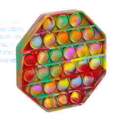 Expressions Octogon Pop Fidget Toy Rainbow