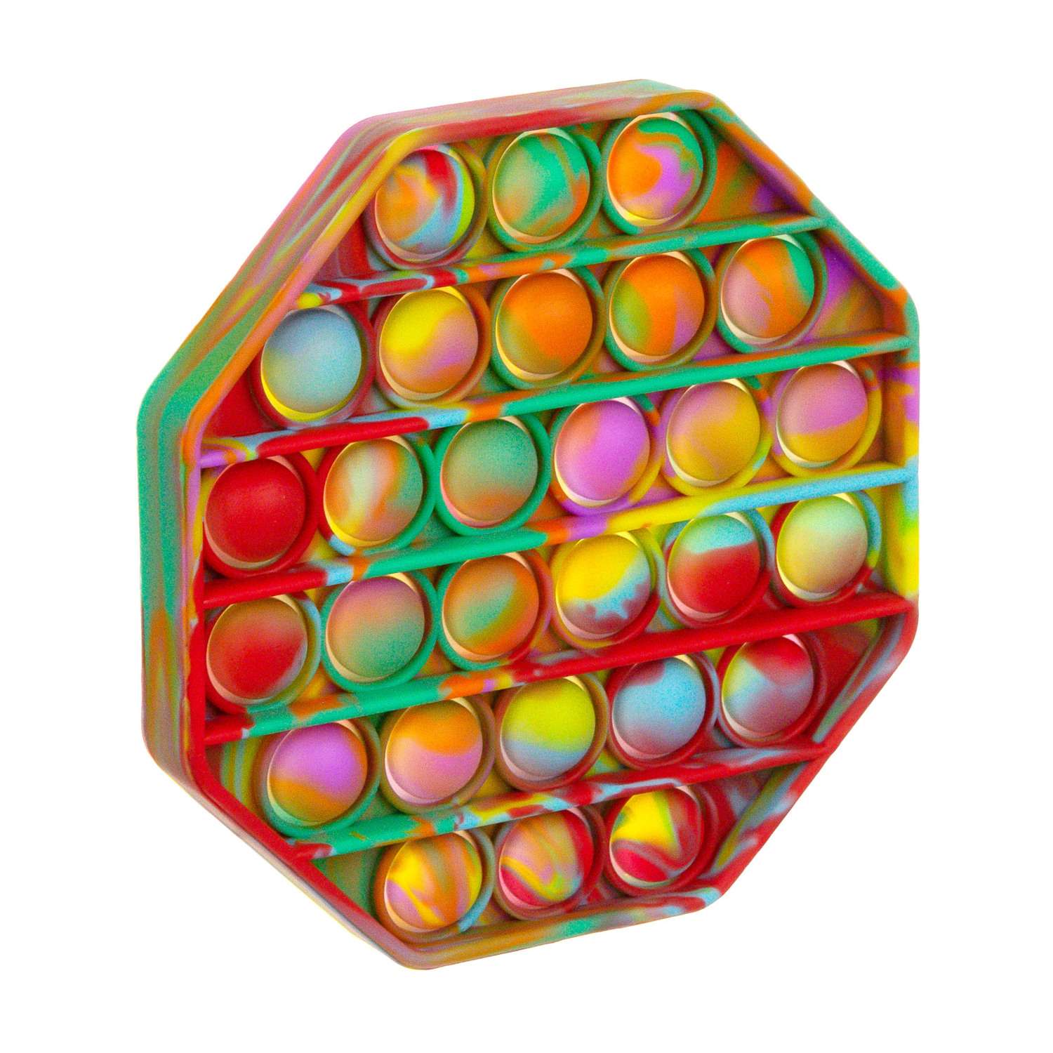 Expressions Octogon Pop Fidget Toy Rainbow Mfr# ANPF2025